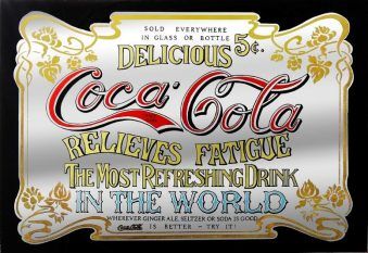 Advertisement, Coca Cola, Cola, Coke, Mirror, Old